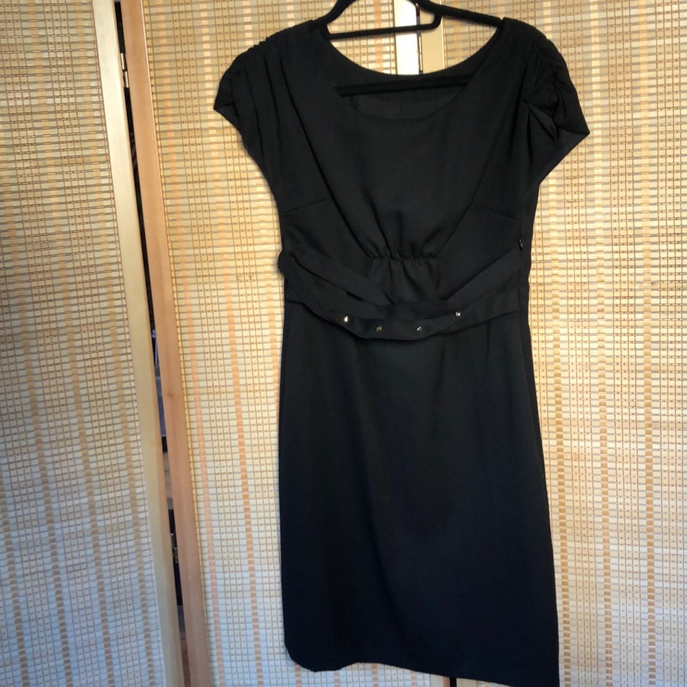 Wool and silk Loeffler Randall little black dress